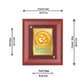 DIVINITI Om Gayatri Mantra Gold Plated Wall Photo Frame, Table Decor| MDF 2 Wooden Wall Photo Frame and 24K Gold Plated Foil| Religious Photo Frame Idol For Pooja, Gifts Items (20.0CMX16.0CM)