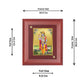 DIVINITI Krishna Gold Plated Wall Photo Frame, Table Decor| MDF 2 Wooden Wall Photo Frame and 24K Gold Plated Foil| Religious Photo Frame Idol For Pooja, Gifts Items (20.0CMX16.0CM)