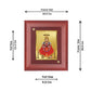 DIVINITI Khatu Shyam with Garlands Gold Plated Wall Photo Frame, Table Decor| MDF 2 Wooden Wall Photo Frame and 24K Gold Plated Foil| Religious Photo Frame For Pooja, Gifts Items (20.0CMX16.0CM)