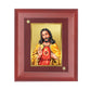 DIVINITI Jesus Gold Plated Wall Photo Frame, Table Decor| MDF 2 Wooden Wall Photo Frame and 24K Gold Plated Foil| Religious Photo Frame Idol For Prayer, Gifts Items (20.0CMX16.0CM)