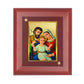 DIVINITI Holy Family Gold Plated Wall Photo Frame, Table Decor| MDF 2 Wooden Wall Photo Frame and 24K Gold Plated Foil| Religious Photo Frame Idol For Prayer, Gifts Items (20.0CMX16.0CM)