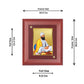 DIVINITI Guru Tegh Bahadur Ji Gold Plated Wall Photo Frame, Table Decor| MDF 2 Wooden Wall Photo Frame and 24K Gold Plated Foil| Religious Photo Frame Idol, Gifts Items (20.0CMX16.0CM)