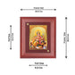 DIVINITI Lord Ganesha Gold Plated Wall Photo Frame, Table Decor| MDF 2 Wooden Wall Photo Frame and 24K Gold Plated Foil| Religious Photo Frame Idol For Pooja, Gifts Items (20.0CMX16.0CM)