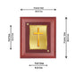 DIVINITI Holy Cross Gold Plated Wall Photo Frame, Table Decor| MDF 2 Wooden Wall Photo Frame and 24K Gold Plated Foil| Religious Photo Frame Idol For Prayer, Gifts Items (20.0CMX16.0CM)