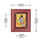 DIVINITI Bal Gopal Gold Plated Wall Photo Frame, Table Decor| MDF 2 Wooden Wall Photo Frame and 24K Gold Plated Foil| Religious Photo Frame Idol For Pooja, Gifts Items (20.0CMX16.0CM)