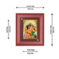 DIVINITI Bal Ganesha Gold Plated Wall Photo Frame, Table Decor| MDF 2 Wooden Wall Photo Frame and 24K Gold Plated Foil| Religious Photo Frame Idol For Pooja, Gifts Items (20.0CMX16.0CM)