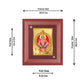 DIVINITI Ayyappan Gold Plated Wall Photo Frame, Table Decor| MDF 2 Wooden Wall Photo Frame and 24K Gold Plated Foil| Religious Photo Frame Idol For Pooja, Gifts Items (20.0CMX16.0CM)