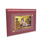 DIVINITI Laddu Gopal Gold Plated Wall Photo Frame, Table Decor| MDF 2 Wooden Wall Photo Frame and 24K Gold Plated Foil| Religious Photo Frame Idol For Pooja, Gifts Items (20.0CMX16.0CM)