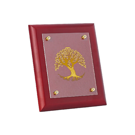 Diviniti 24K Gold Plated TREE OF LIFE Wall Hanging for Home| MDF Size 2 Photo Frame For Wall Decoration| Wall Hanging Photo Frame For Home Decor, Living Room, Hall, Guest Room