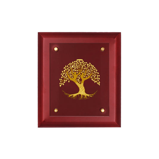 Diviniti 24K Gold Plated TREE OF LIFE Wall Hanging for Home| MDF Size 2.5 Photo Frame For Wall Decoration| Wall Hanging Photo Frame For Home Decor, Living Room, Hall, Guest Room