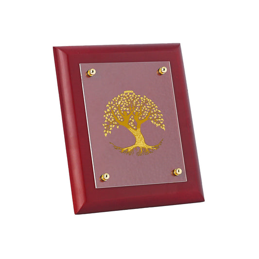 Diviniti 24K Gold Plated TREE OF LIFE Wall Hanging for Home| MDF Size 2.5 Photo Frame For Wall Decoration| Wall Hanging Photo Frame For Home Decor, Living Room, Hall, Guest Room