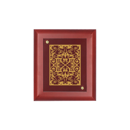 Diviniti 24K Gold Plated FLORAL-2 Wall Hanging for Home| MDF Size 1 Photo Frame For Wall Decoration| Wall Hanging Photo Frame For Home Decor, Living Room, Hall, Guest Room