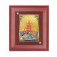 DIVINITI Lakshmi Ganesha Saraswati Gold Plated Wall Photo Frame, Table Decor| MDF 2 Wooden Wall Photo Frame and 24K Gold Plated Foil| Religious Photo Frame For Pooja, Gifts Items (20.0CMX16.0CM)