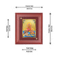 DIVINITI Lakshmi Ganesha Saraswati Gold Plated Wall Photo Frame, Table Decor| MDF 2 Wooden Wall Photo Frame and 24K Gold Plated Foil| Religious Photo Frame For Pooja, Gifts Items (20.0CMX16.0CM)