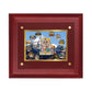 DIVINITI Shiva Parivar-3 Gold-Plated Wall Photo Frame| MDF 2.5 Wooden Wall Frame with 24K Gold-Plated Foil| Religious Photo Frame Idol For Prayer, Gifts Items (25CMX20CM)