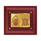 DIVINITI Padmavati Balaji Gold-Plated Wall Photo Frame| MDF 2.5 Wooden Wall Frame with 24K Gold-Plated Foil| Religious Photo Frame Idol For Prayer, Gifts Items (25CMX20CM)