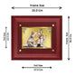 DIVINITI Shiva Parvati-4 Gold-Plated Wall Photo Frame| MDF 2.5 Wooden Wall Frame with 24K Gold-Plated Foil| Religious Photo Frame Idol For Prayer, Gifts Items (25CMX20CM)