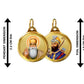 Diviniti 24K Double sided Gold Plated Pendant Gurunanak & Guru Gobind Singh |18 MM Flip Coin (1 PCS)