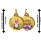 Diviniti 24K Double sided Gold Plated Pendant Gurunanak & Golden Temple|18 MM Flip Coin (1 PCS)