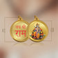 Diviniti 24K Gold Plated Ram Ji & Jai Shri Ram 18MM Double Sided Pendant For Men, Women & Kids