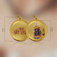 Diviniti 24K Gold Plated Ram Lalla & Jai Shri Ram 18MM Double Sided Pendant For Men, Women & Kids