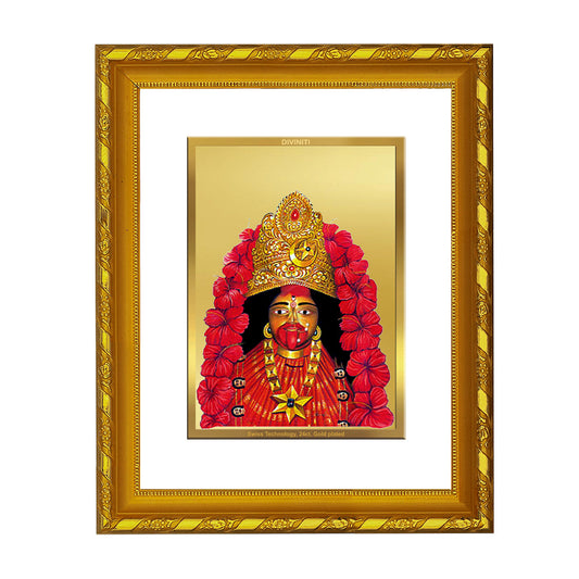 DIVINITI 24K Gold Plated Maa Tara Wall Photo Frame For Living Room, Tabletop (21.5 X 17.5 CM)