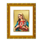 DIVINITI 24K Gold Plated Mother Mary Photo Frame For Home Wall Decor, Prayer, Gift (21.5 X 17.5 CM)