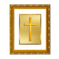 DIVINITI 24K Gold Plated Holy Cross Photo Frame For Home Wall Decor, Exclusive Gift (21.5 X 17.5 CM)