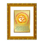 DIVINITI 24K Gold Plated Om Gayatri Mantra Religious Photo Frame For Home Decor, Puja (21.5 X 17.5 CM)