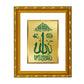 DIVINITI 24K Gold Plated Allah Religious Photo Frame For Home Wall Decor, Festival Gift (21.5 X 17.5 CM)