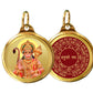 Diviniti 24K Double sided Gold Plated Pendant Panchmukhi Hanuman & Yantra|22 MM Flip Coin (1 PCS)