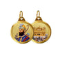 Diviniti 24K Double sided Gold Plated Pendant Guru Gobind Singh & Golden Temple|22 MM Flip Coin (1 PCS)