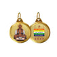 Diviniti 24K Double sided Gold Plated Pendant  Mahavir & Namokar Mantra|28 MM Flip Coin (1 PCS)