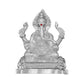 Diviniti 999 Silver Plated Ganesha Idol for Home Decor Showpiece (8X6CM)