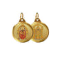 Diviniti 24K Double sided Gold Plated Pendant  Padmawati & Balaji|28 MM Flip Coin (1 PCS)