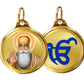 Diviniti 24K Double sided Gold Plated Pendant Gurunanak & Ekomkar|22 MM Flip Coin (1 PCS)