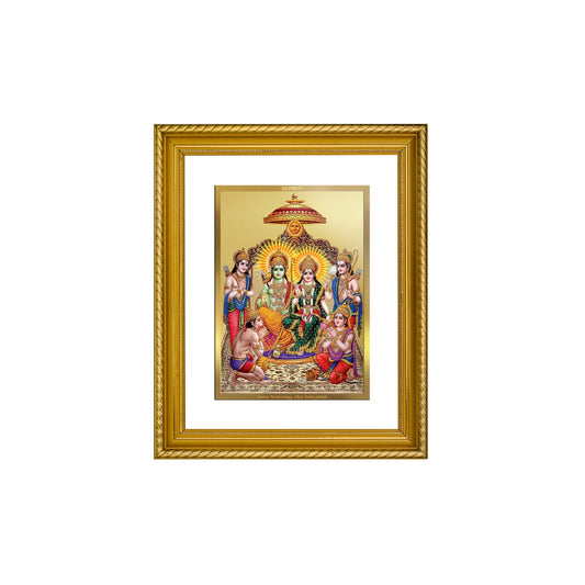 DIVINITI Ram Darbar Gold Plated Wall Photo Frame, Table Decor| DG Frame 056 Size 3 and 24K Gold Plated Foil (32.5 CM X 25.5 CM)