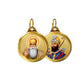 Diviniti 24K Double sided Gold Plated Pendant Gurunanak & Guru Gobind Singh |22 MM Flip Coin (1 PCS)