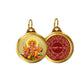 Diviniti 24K Double sided Gold Plated Pendant Panchmukhi  Hanuman & Yantra|28 MM Flip Coin (1 PCS)