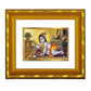 DIVINITI 24K Gold Plated Laddu Gopal Photo Frame For Home Wall Decor, Housewarming (15.0 X 13.0 CM)