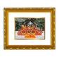 DIVINITI 24K Gold Plated Mata Ka Darbar Photo Frame For Home Wall Decor, Puja, Gift (21.5 X 17.5 CM)