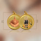 Diviniti 24K Gold Plated Ram Ji & Jai Shri Ram 22MM Double Sided Pendant For Men, Women & Kids