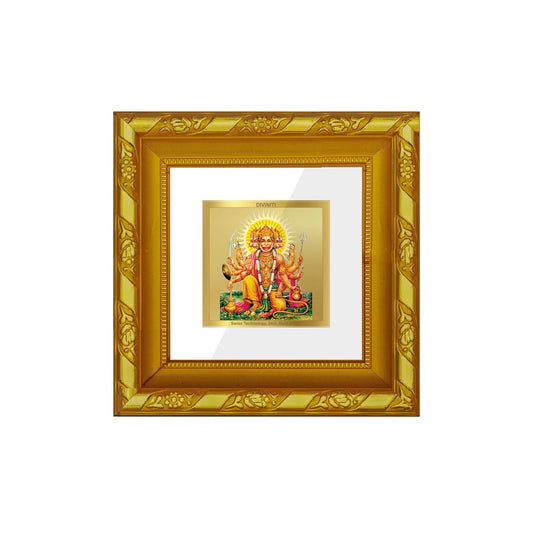 24K Gold Hanuman Photo Frame for Living Room