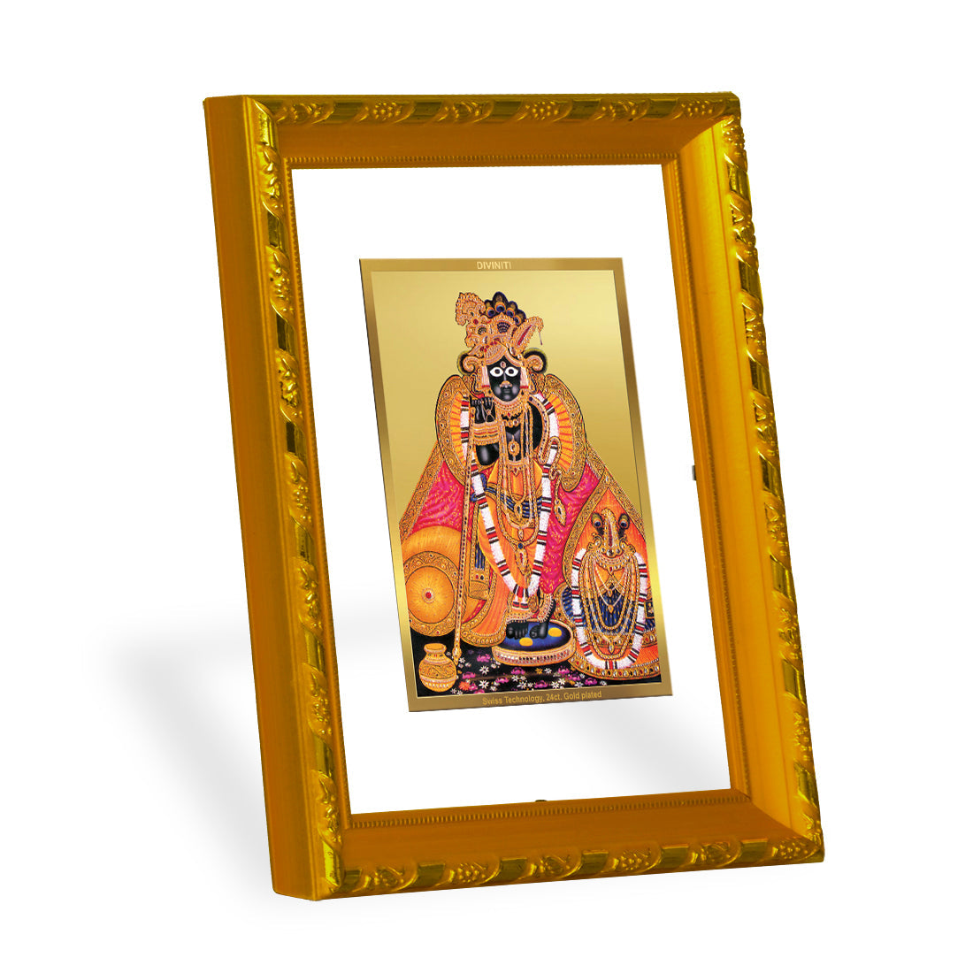 24K Gold Plated Bankey Bihari Photo Frame