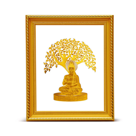 24K Gold Plated Bodhi Tree Photo Frame for Weddings & Gifts