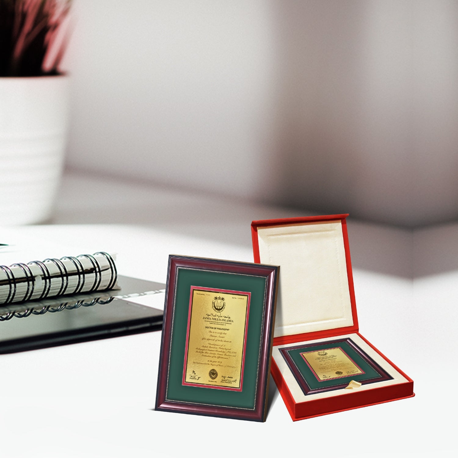 24K Gold Plated Custom Academic Certificate