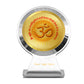 24K Gold Plated Om Gayatri Mantra Photo Frame 