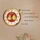 24K Gold Plated Wall Clock for Home