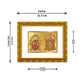 DIVINITI 24K Gold Plated Padmavathi Balaji Photo Frame For Home Decor, Tabletop, Puja (21.5 X 17.5 CM)