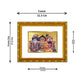 DIVINITI 24K Gold Plated Jagannath Photo Frame For Home Wall Decor, Puja Room, Gift (21.5 X 17.5 CM)